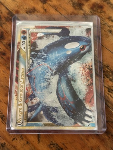 Kyogre and Groudon LEGEND (Top) 87/90 HGSS Undaunted Holo Pokémon Tcg Card