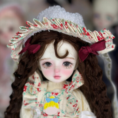 1/6 BJD Puppe 11-Zoll Höhe Spielzeug für Kinder Nettes Mädchen mit Perücke Kleid