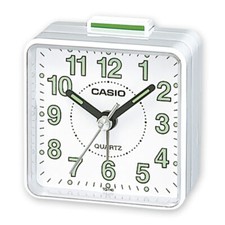 Sveglia Casio TQ-140 al Quarzo con Allarme per Viaggio Colore Nero Bianco Rosso