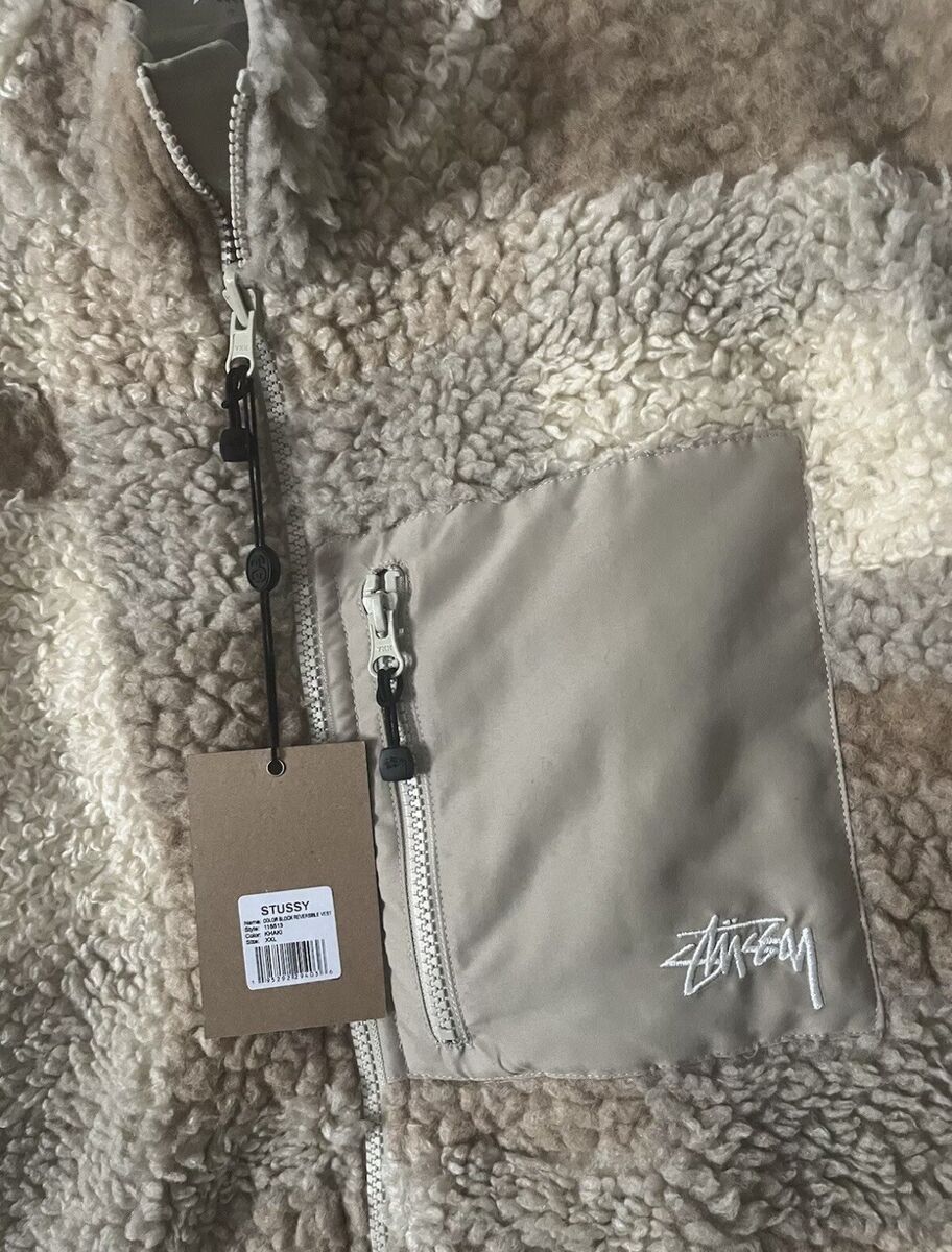 Stussy Sherpa Khaki Colorblock Reversible Vest XXL | eBay Stussy Sherpa Khaki Colorblock Reversible Vest XXL | eBay