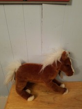 SOFT RUSS BERRIE YOMIKO CLASSICS BROWN PALOMINO HORSE PLUSH DOLL FIGURE TOY