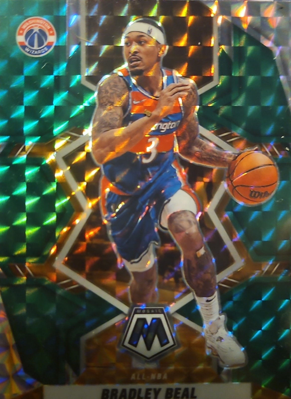 2021 Panini Mosaic #294 Bradley Beal Genesis Mosaic