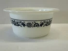 VTG PYREX Old Town Blue Onion Milk Glass Butter Dish Tub No. 75 Corning NO LID