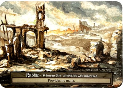 TCG Sorcery: Contested Realm Beta Ordinary Rubble [Box Topper] | eBay