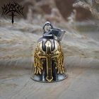 Motorcycle Biker Bell Hanger Angel Gold Wing Cross Biker Luck Gremlin Ride Mens