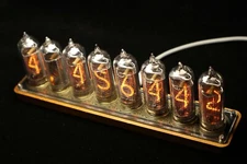 IN-14 Nixie Tube Clock DivergenceMete Bluetooth Control Multiple Use Desk Wooden