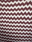 Handmade Zig Zag Crochet Chevron Afghan White And Pink Throw Blanket 66"x 52"