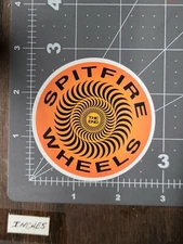 Orange Spitfire Wheels Glossy Adult Humor Skateboard Laptop Sticker Gloss11