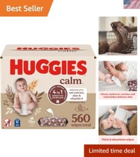 EZ Pull Calm Baby Wipes - 10 Pack, 560 Plant-Based Wipes for Easy Diaper Changes