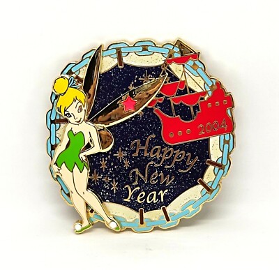 Disney Japan 2004 M&P Happy New Year Tinkerbell Peter Pan Pin