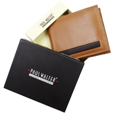 Genuine Leather Men's Wallet with Premium Gift Box