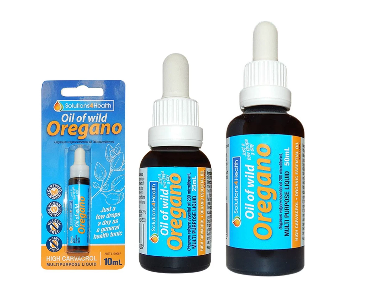 NEW Solutions 4 Health Oil of Wild Oregano 10 25 50ml All Size Solutions4Health