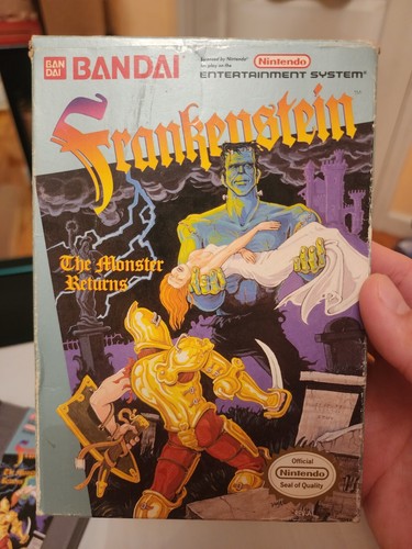 Bandai Frankenstein The Monster Return Video Game NES