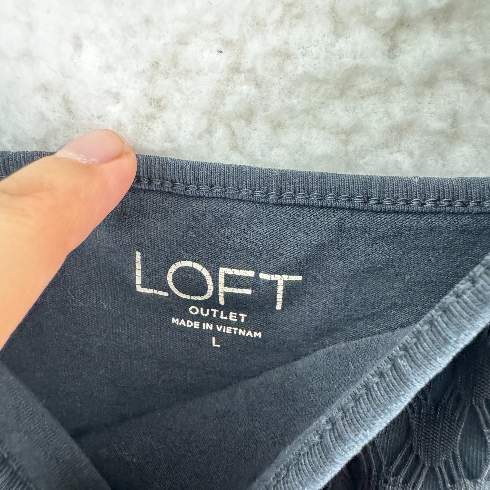 LOFT Outlet Black Spaghetti Strap Camisole Tank Top Womens Sleeveless