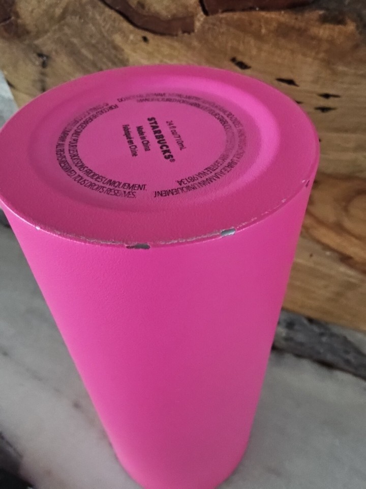 STARBUCKS Stainless Steel Tumbler Barbie Hot Pink Matte eBay