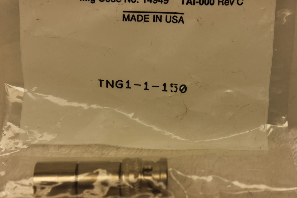 TROMPETER TNG1-1-150 TNG11150 BNC Terminator **NEW IN BAG** - Image 2 of 4