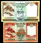  Nepal 5 and 10 Rupees Banknote World Paper Money UNC Currency Bill Note