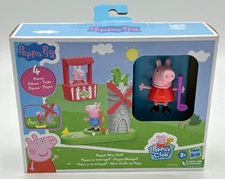 Peppa Pig Mini Golf Playset Peppa’s Club Hasbro 4pc Set New in Box