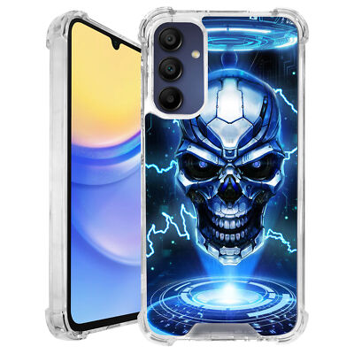 Case For [Samsung A25 5G] [CRYSTAL CLEAR Fiber SET3] Slim Bumper Cover