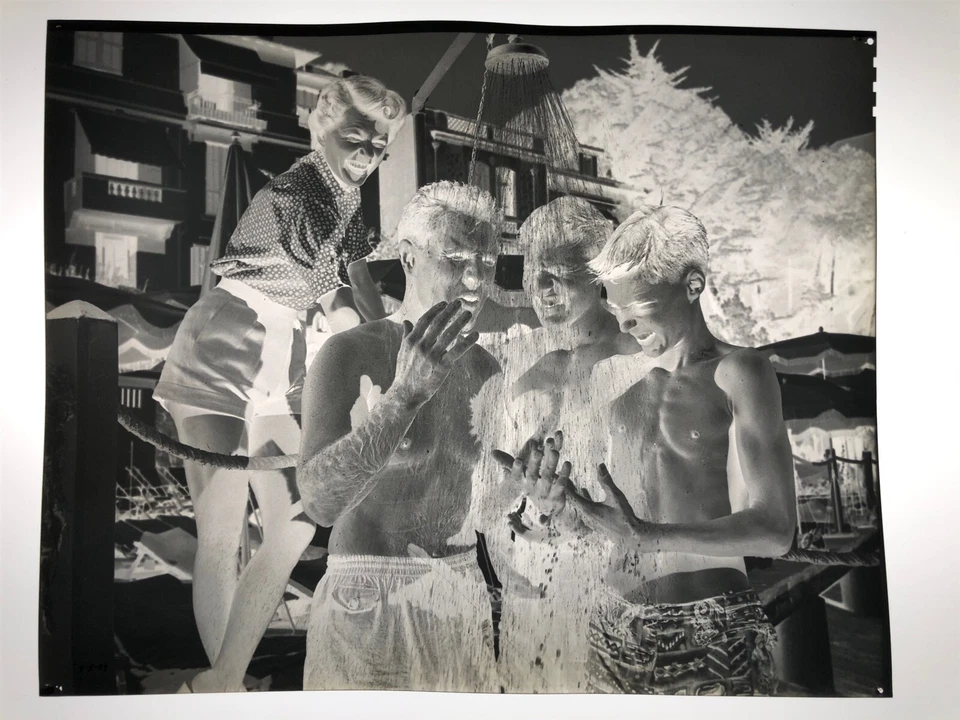 Ozzie and Harriet David Ricky Nelson Showering Original 8x10 Negative & Photo - Image 3 of 3