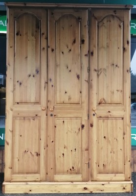 Ducal Triple Pine Wardrobe Home From Home Store Ref Hf2760 Ebay