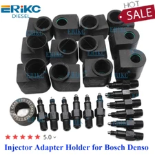 12 Pieces Common Rail Injector Disassembly Tool Set E1024002 Adapter Holder