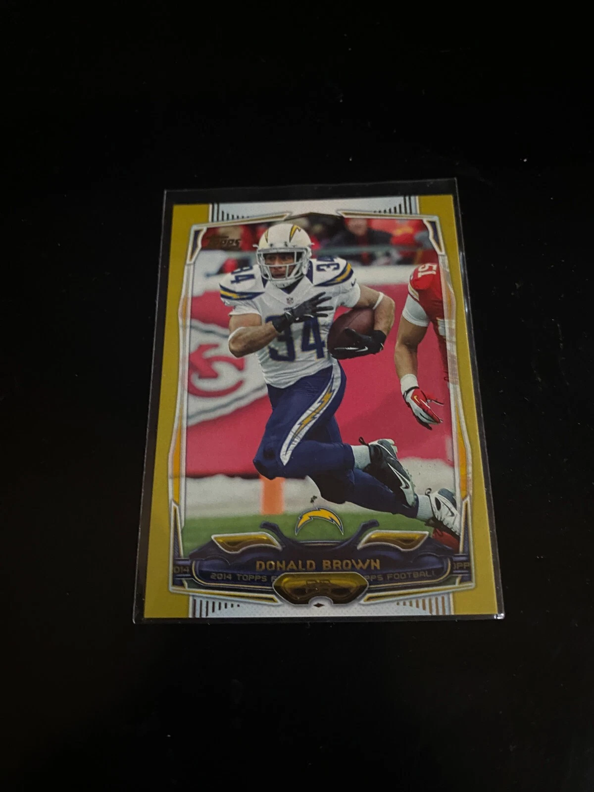 Donald Brown trading card
