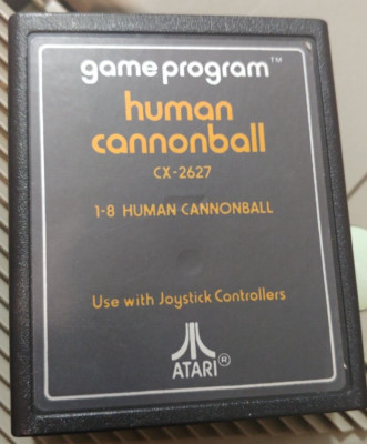 Human Cannonball for ATARI VCS 2600 (1982) classic 8-bit game works