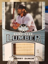 2024 Leaf Lumber /7 Johnny Damon Game Used Bat Relic Red Sox #GUL-49
