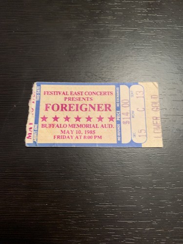 Billet ÉTRANGER Stub 1985 Buffalo - Photo 1 sur 2