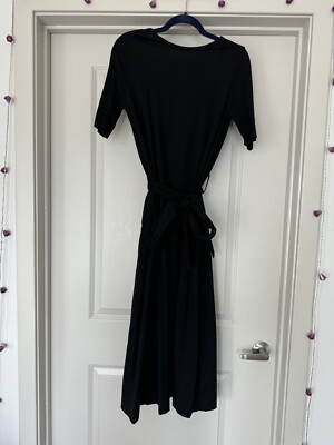 cos maxi shirt dress VOLUMINOUS MAXI SHIRT DRESS - NAVY