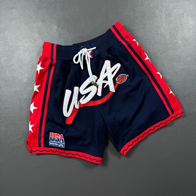 100% Authentic Just Don 1996 USA Olympics Mitchell Ness Shorts