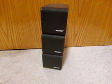 Set of 3 BOSE Redline Single Cube Surround Sound Speakers Tested Cleaned EUC