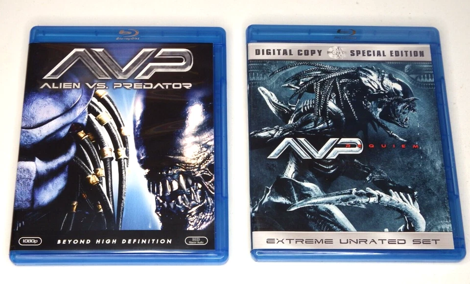 Alien vs. Predator 2-Pack Boxset (Blu-ray, 2 Movie Set) Rare, OOP, w/Slipcover - Image 4 of 4