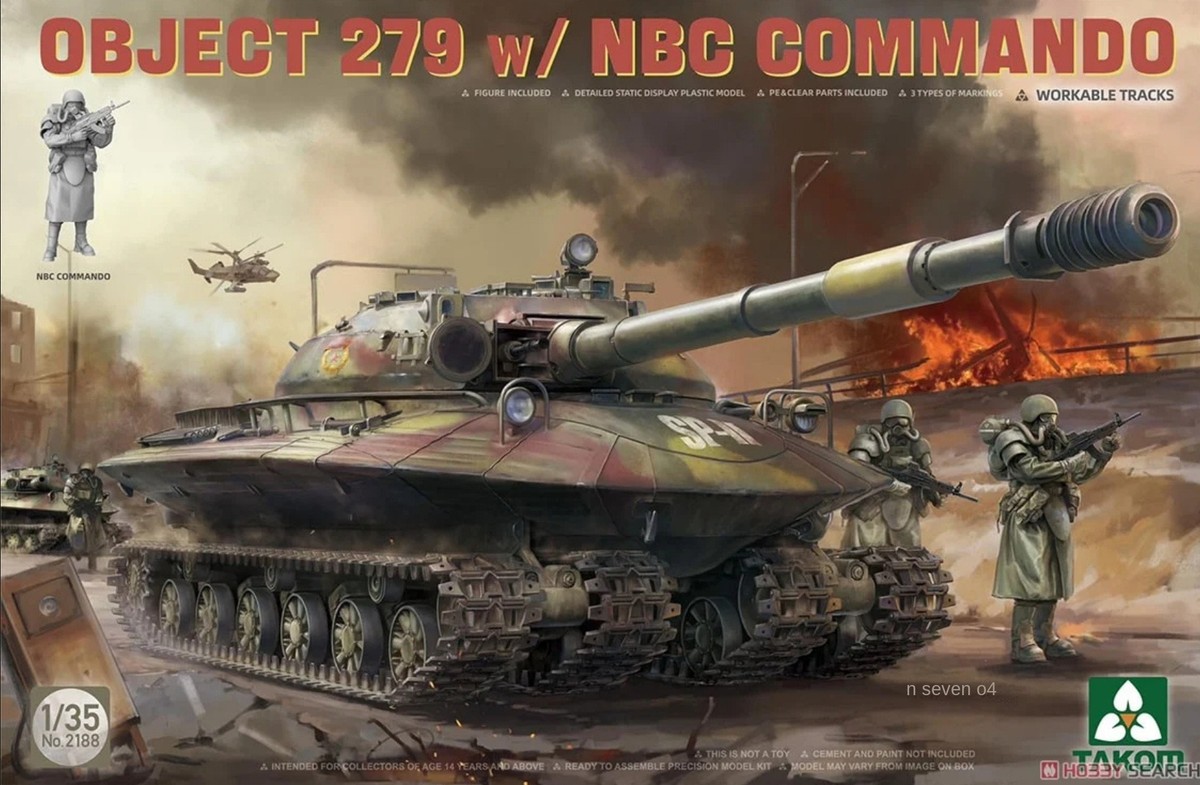 TAKOM 2188 1/35 Object 279 w/NBC Commando Plastic Model Kit | eBay