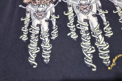 rare vintage Metallica Fixxxer Graphic Pushead 90s Concert Tour T