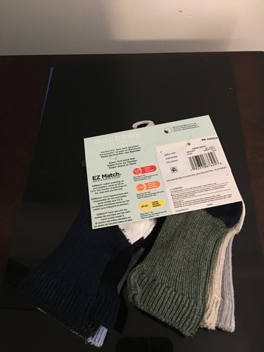 BRAND NEW TODDLER BOYS SIZE 12-24 MONTHS GOLDTOE CREW SOCKS 6 PAIR - Picture 6 of 9