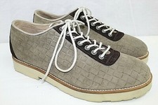 Hush Puppies mens casual oxford shoes size 9.5 M leather tan with brown NEW