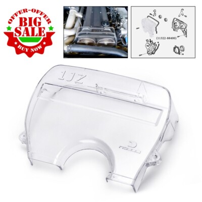 Clear Cam Timing Belt Cover Fit For Toyota Supra Chaser Soarer Cresta 1JZ 1JZGTE