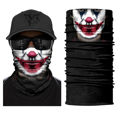 4x Joker Sturmhaube Kopf Gesicht Hals Gamaschenröhre Bandana Schal Outdoor Sport Biker - Bild 4 von 7