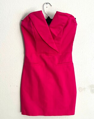 revolve hot pink mini dress Revolve x Hours Mini Dress, Xs Hot Pink