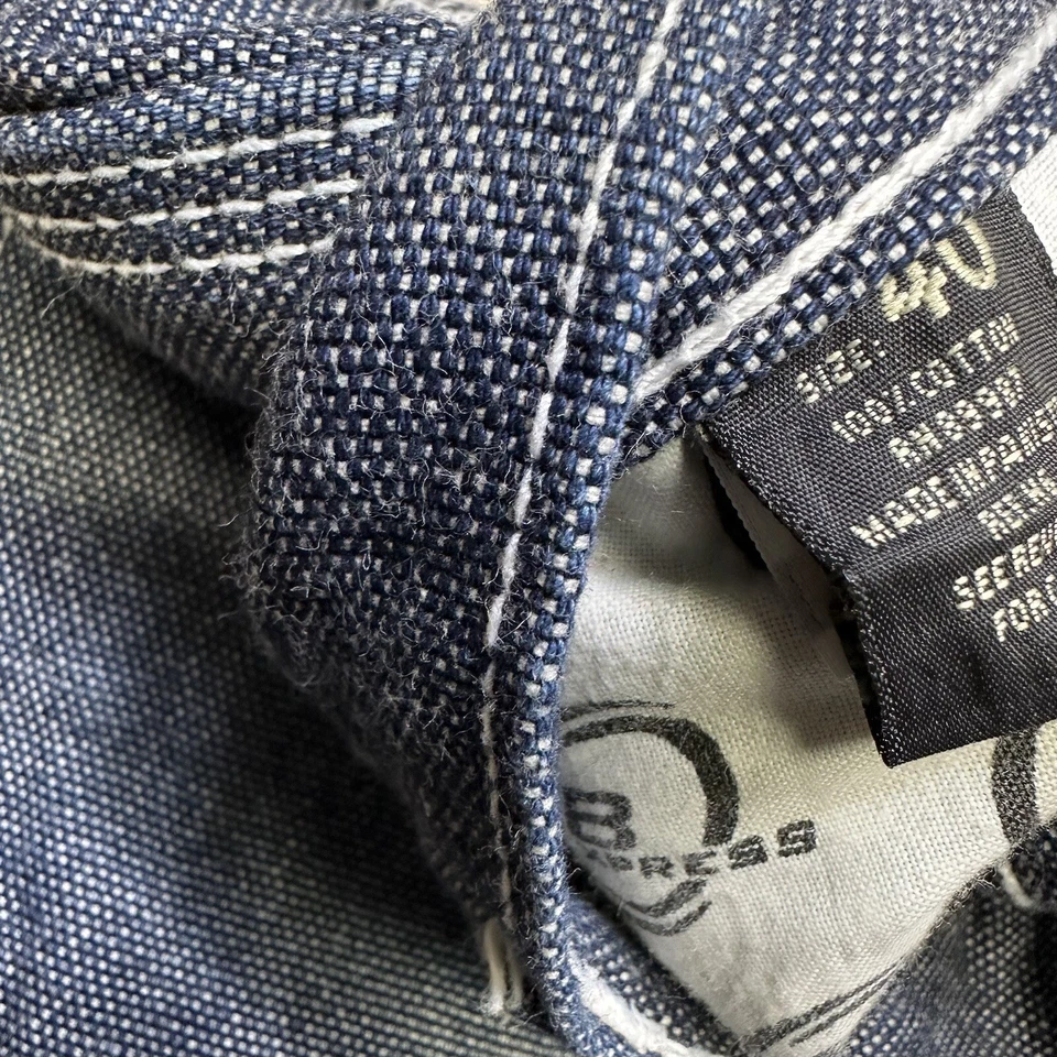 Pantalones de mezclilla de carpintero holgados Brooklyn Express de colección patinador grunge pierna ancha Y2K para hombre 40x30 Foto 3 de 4