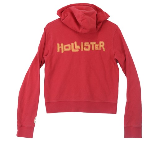 Hollister Girls Red Full Zip Hoodie Sweatshirt - Size XL - Picture 2 of 6