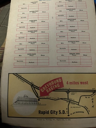 1971 Black Hills Greyhound Program - Picture 4 of 4