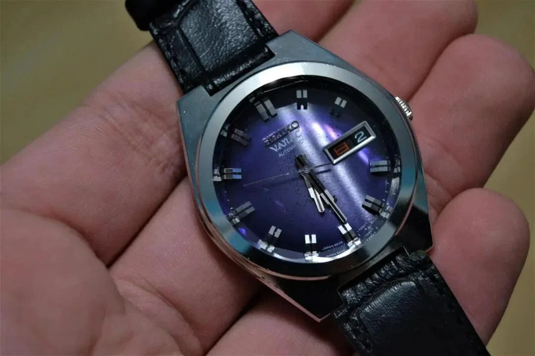 【稼働】KING SEIKO VANAC 5626-7250 パープル King Seiko Vanac 5626-7250 Ultra Rare Vintage Purple Dial Working