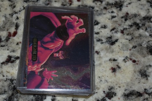 MARVEL MASTERPIECES 1994 POWERBLAST CARD #9 Magneto - Picture 2 of 2