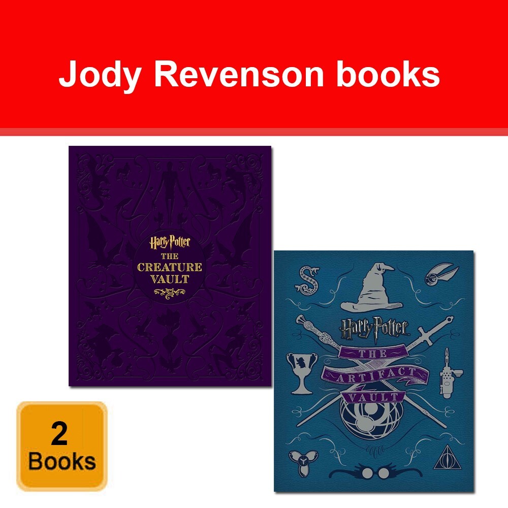 Jody Revenson Harry Potter 2 Books Collection Set Artifact Vault, Creature Vault