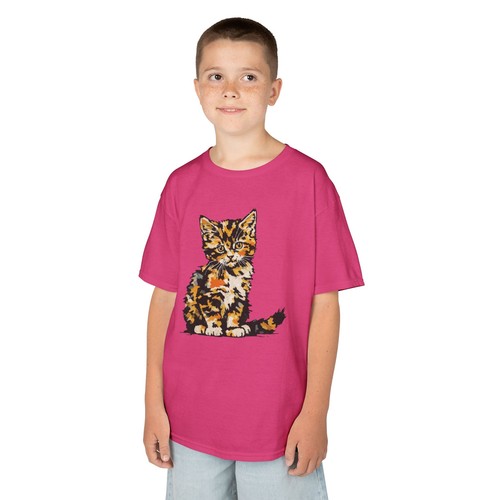 Tortoiseshell Kitten Kids Tee, Fun Pet Shirt for Children, Cat Lover Gift - Picture 112 of 121