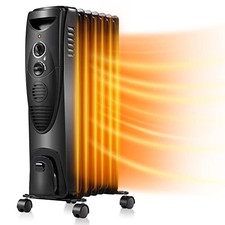 Bu0026Q HD907-7Q Electric 1500W Oil-Filled Radiator - Beige for sale online |  eBay