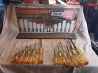 Fuller Screwdrivers Vintage Advertising Display Rack Sign With/ 11 Screwdrivers